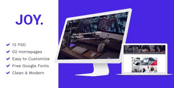 Joy v1.0 - Creative Agency PSD Template