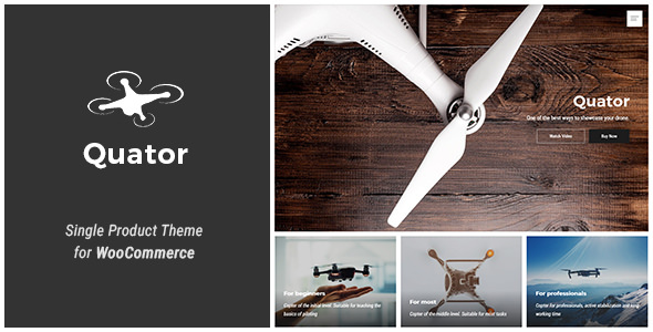 Quator v1.0.1 - Single Product WordPress Theme