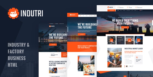 Indutri v1.0 - HTML Template For Industry & Factory Business