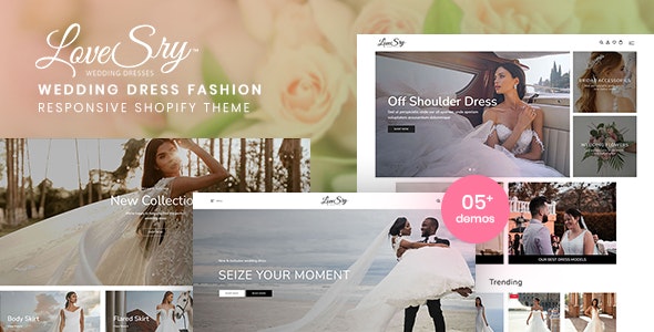 LoveSry v1.0.0 - Wedding Dress Fashion Responsive Shopify Theme