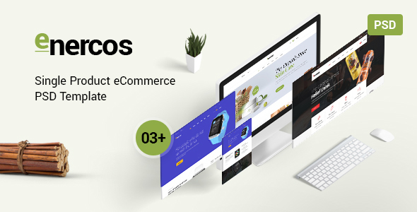 Enercos - Single Product eCommerce PSD Template
