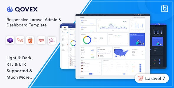 Qovex v1.0.0 - Laravel Admin & Dashboard Template