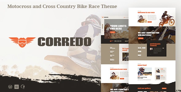 Corredo v1.1.4 - Bike Race & Sports Events WordPress Theme