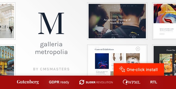 Galleria Metropolia v1.1.2 - Art Museum & Exhibition Gallery Theme