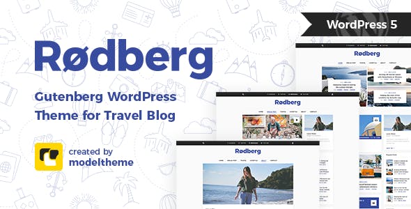 Rodberg v1.1.1 - Travel Blog WordPress Theme Gutenberg Compatible