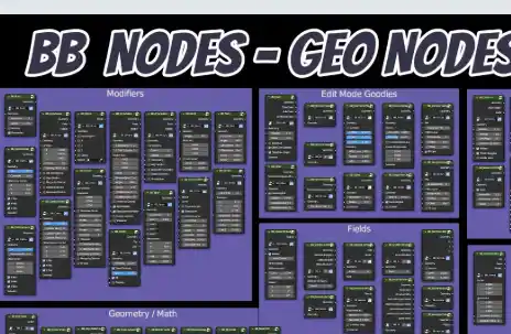Download Blender B.B. Nodes v2.1.2 EASY custom node groups