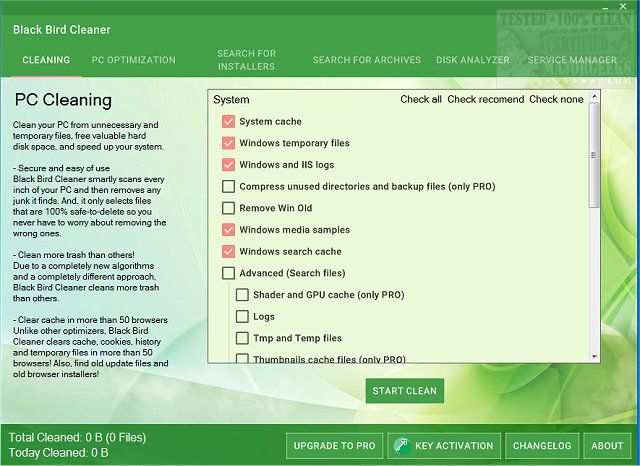 Download Black Bird Cleaner 1.0.2.1 + Key