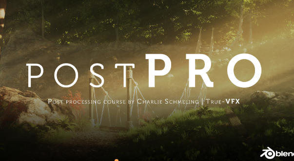 Download Blender 2.9+ PostPRO Full Course + Files Complete