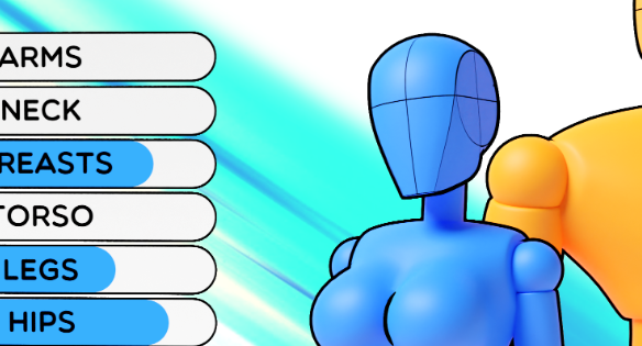 Download Blender 3 Adjustable Mannequin v1.1 Clean