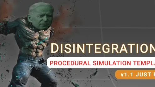 Download Blender 4 Disintegration FXs v1.1 Full 2025
