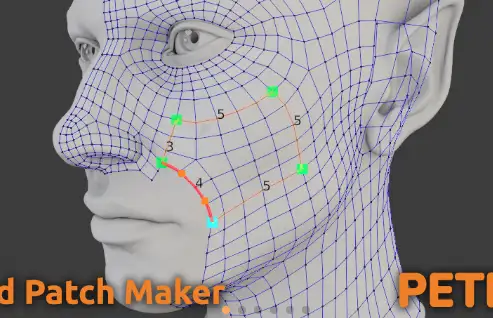 Download Blender Petik v2.0.7 Easy Retopology Patch Maker Free