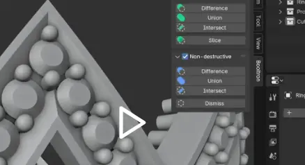 Download Blender Addon Booltron v3.1 Fast booleans