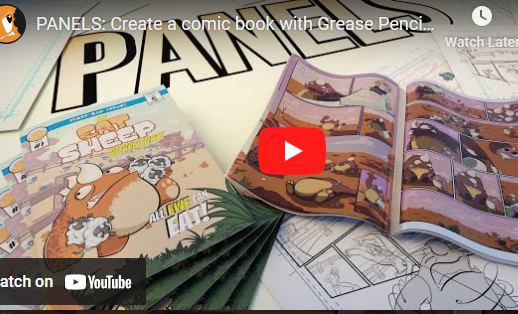 Download CGCookie – PANELS Create a Comic Book with Grease Pencil in Blender