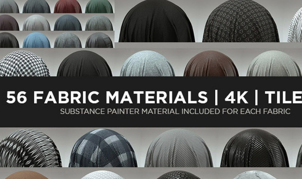 Download 56 Fabric Materials – COMPLETE PACK Texture Crack