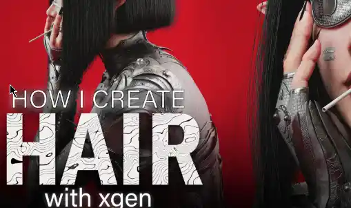 Download Flippednormals HOW I CREATE Hair with Xgen – Maya Full Course