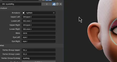 Download Geonodes Eye Rig For Blender 5.1 (procedural) Free