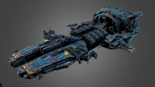 Download SketchFab Commander SpaceShip G7 Model Crack