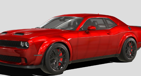 Download SketchFab Dodge Challenger SRT Hellcat Widebody 2022 Model