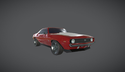 Download SketchFab Red 1969 Camaro SS Model Crack