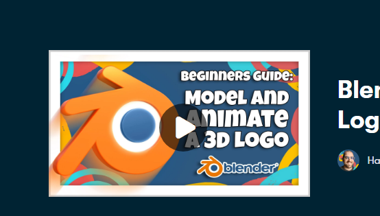 Download Skillshare – Blender 3D : Model and Animate a 3D Logo Course