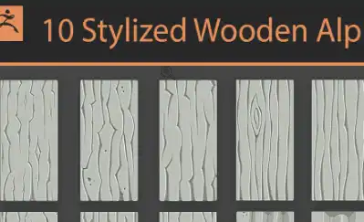 Download Artstation – 10 Stylized Wooden Alphas Free Crack