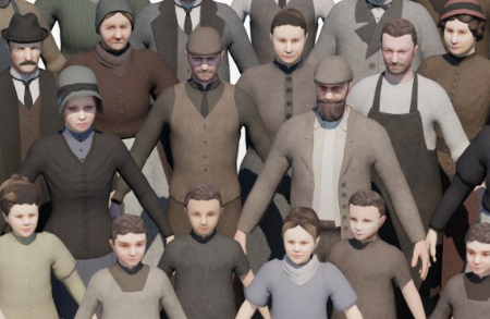 Download TurboSquid – 19th Century Low Poly Crowd Models Crack 2024