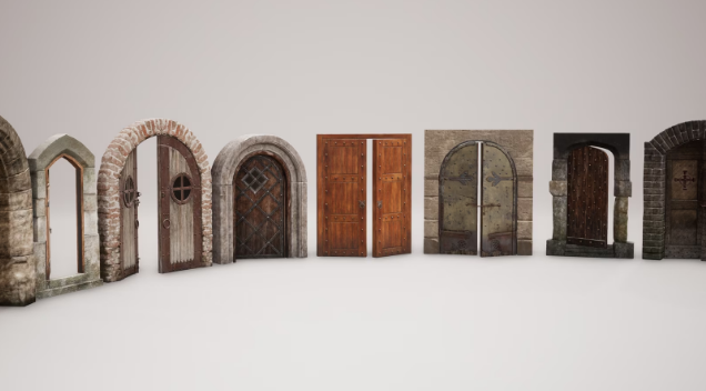 Download Unreal Engine 5 – Medieval – VOL 11 – Doors Crack 2023