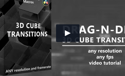 Download VideoHive 3D Cube Transitions for DaVinci Crack
