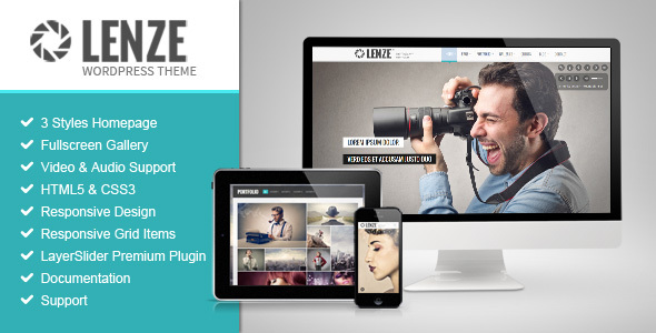 Download Lenze v2.1 – Portfolio Photography WordPress Theme | Free Nulled Scripts