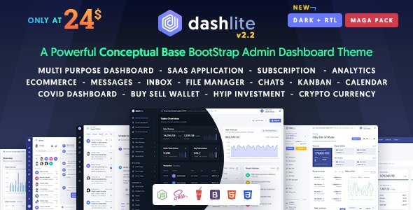 DashLite v3.0.3 - Bootstrap Responsive Admin Dashboard Template