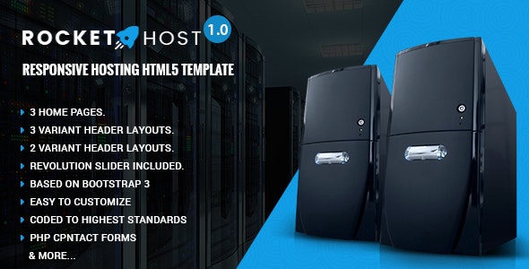 Rocket Host v1.0 - Responsive Web Hosting HTML Template