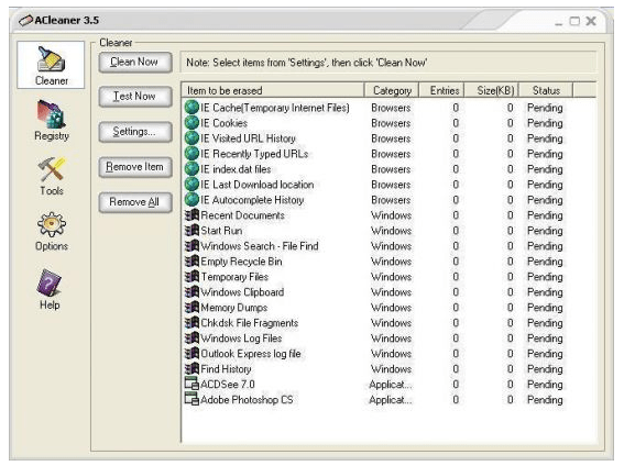 Download ACleaner 5.5