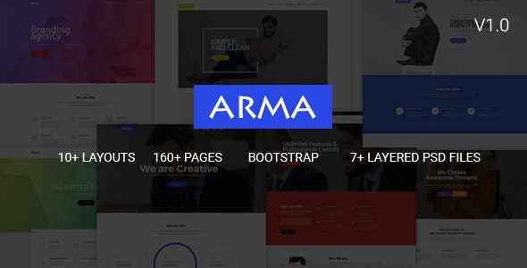 Arma v1.0 - Multipurpose HTML5 Template