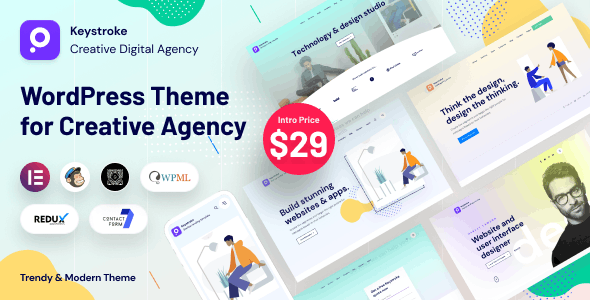 Keystroke v1.0.3 - Creative Agency, Digital Agency WordPress Theme