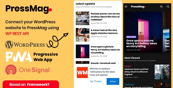 Download PressMag v1.0 – News & Magazine PWA Mobile Template | Free Nulled Scripts