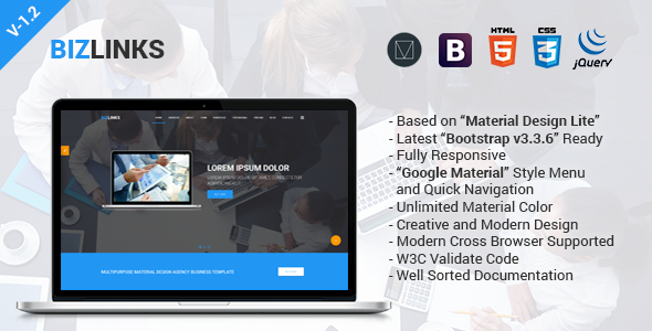 Download BizLinks v1.2 – Multipurpose Business and Agency HTML Template | Free Nulled Scripts