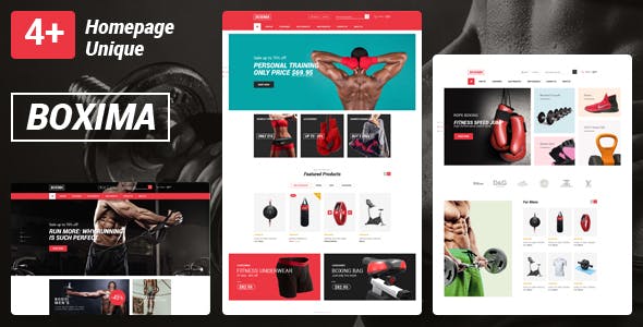 Boxima v1.0 - Sport OpenCart Theme (Page Builder Layouts)