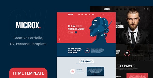 Microx v1.0 - CV Resume and Personal Portfolio HTML5 Template