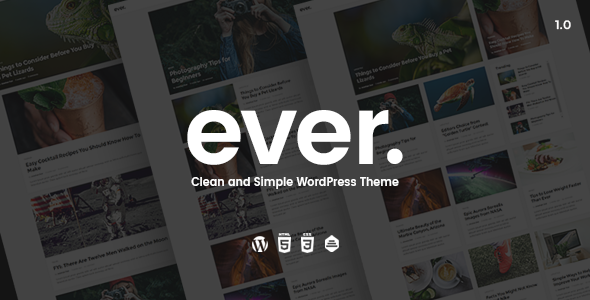 Ever v1.2.3 - Clean and Simple WordPress Theme