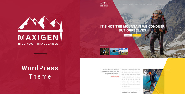 Maxigen v1.2.4 - Hiking and Outdoor WordPress Theme