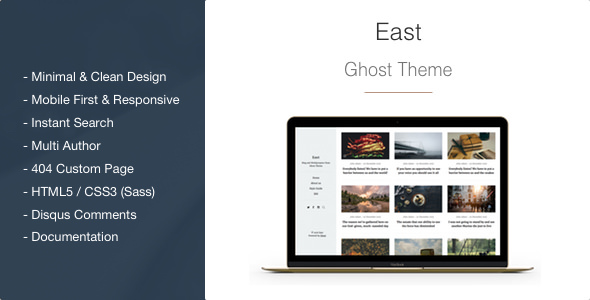 Download East v1.2.1 – Blog and Multipurpose Clean Ghost Theme | Free Nulled Scripts