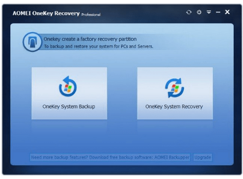 Download AOMEI OneKey Recovery Professional 1.6.4 Portable [Latest]