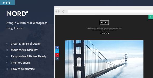 Nord v1.3 - Simple, Minimal and Clean WordPress