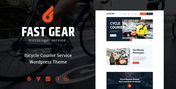 Fast Gear v1.1.0 - Courier and Delivery Services WordPress Theme