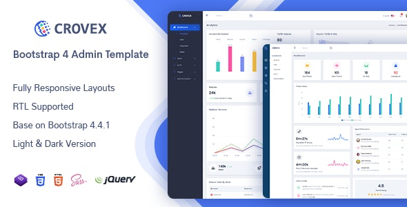 Crovex v1.0 - Admin & Dashboard Template