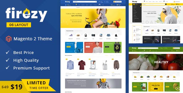 Download Firezy – Responsive Magento 2 Theme | Free Nulled Scripts