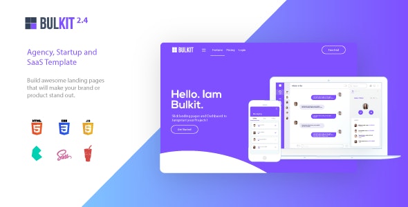 Bulkit v2.4.0 - Saas Landing Pages