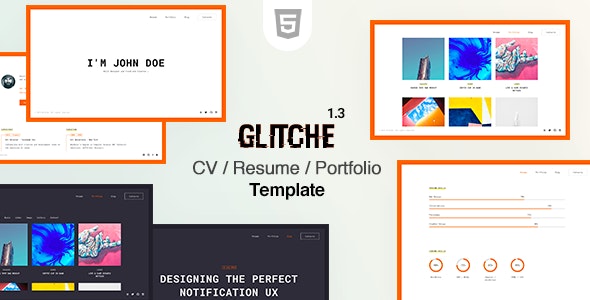 Glitche v1.3 - CV Resume Template