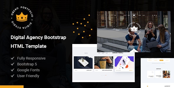 Obero v1.0 - Digital Agency Bootstrap HTML Template