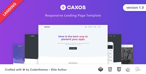 Caxos v1.0 - Landing Page Template